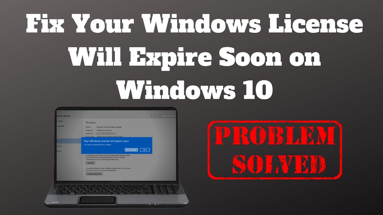 windows license expired